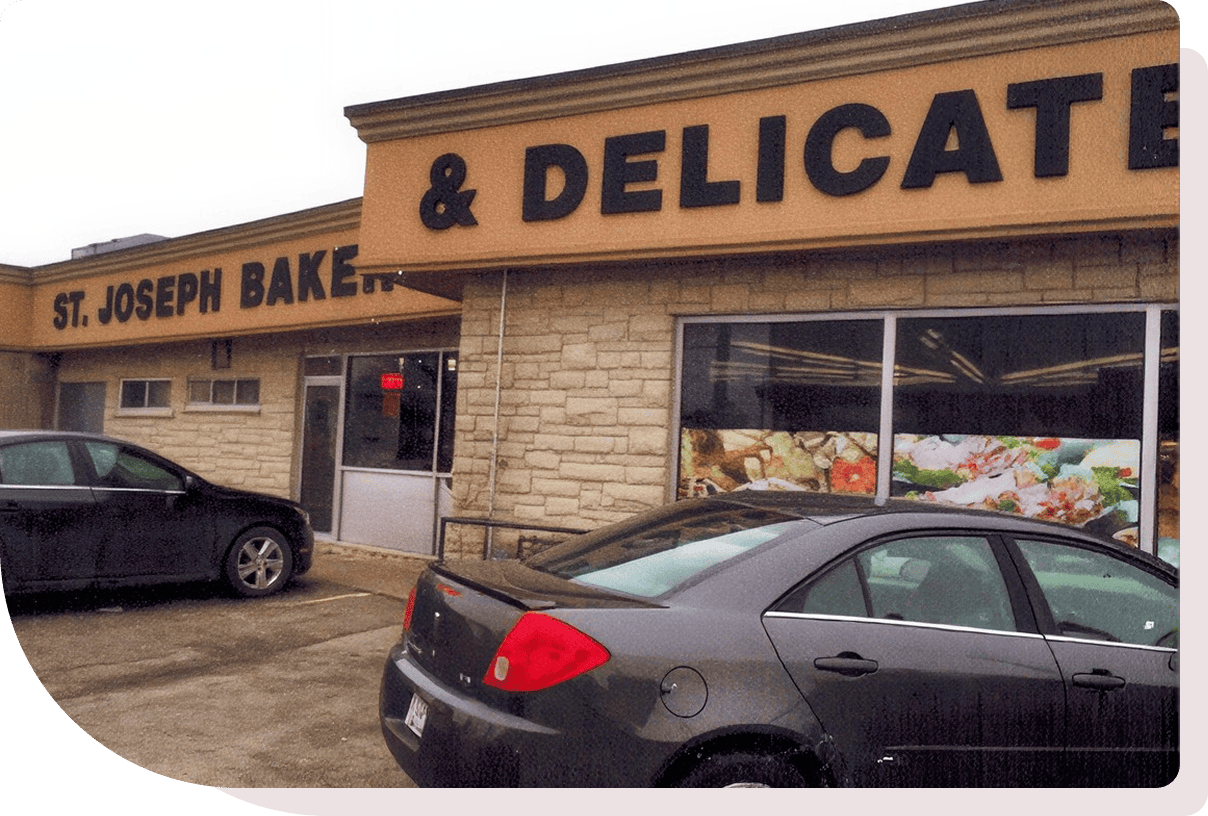 Store front of St. Joseph Bakery