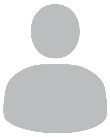 Gray generic user avatar with a circular head and shoulders on a light background.
